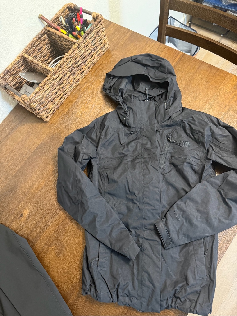 The North Face Black Hooded Shell Jacket